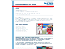 Tablet Screenshot of medienservice-konradin.de